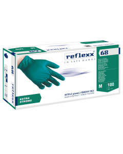 Guanti monouso in nitrile ambidestri 100% latex free. L’assenza di polvere riduce il rischio di dermatiti e contaminazione. Elevato spessore per una resistenza meccanica superiore. Finitura micro ruvida per aumentare la presa e la sensibilità tattile. EN 