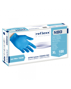 Guanti monouso in nitrile ambidestri 100% latex free. L’assenza di polvere riduce il rischio di dermatiti e contaminazione. Superficie microruvida e interno clorinato. Guanto adatto a molteplici settori grazie alla sua versatilità. DPI Cat. 3 di rischio p