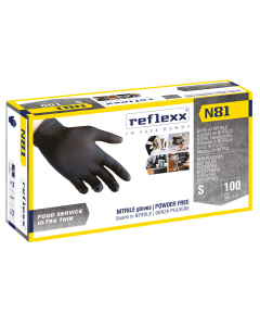 Guanto in nitrile nero idoneo per tutti i servizi in ambito Ho.Re.Ca.
Guanto dalla sensibilità massima e buona resistenza.
L’assenza di polvere riduce il rischio di dermatiti e contaminazione.
Monouso, ambidestri. 100% Latex Free.
Silicone non presente ne