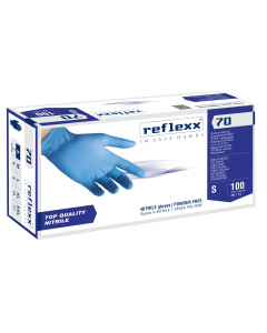 Guanti monouso in nitrile ambidestri. 100% senza lattice.
Prodotto resistente con larghissimo spettro di utilizzo: industria leggera, industria alimentare, laboratori, primo soccorso…
Finitura microruvida per aumentare la presa e la sensibilità tattile.
L