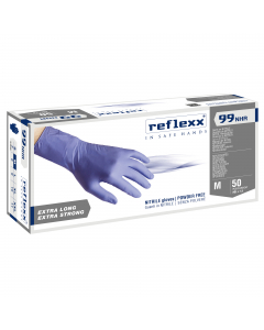 Guanti ad alta resistenza
Monouso, ambidestri. 100% Latex Free.
Alto spessore per una resistenza meccanica superiore e lunghezza maggiorata. Finitura micro ruvida per aumentare la presa e la sensibilità tattile. EN374-1 TIPO B: KPT, EN374-5, CE.
