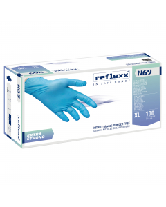 È un guanto estremamente versatile, ideale per l’uso in ogni tipo di industria manifatturiera. Grazie all’elevato spessore e alla estrema qualità del nitrile col quale è prodotto, Reflexx N69 è il mix perfetto tra resistenza chimica, robustezza meccanica 