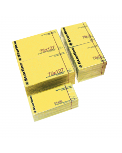 Foglietti adesivi riposizionabili STARLINE in carta certificata FSC 70gr con adesivo a base d’acqua. Blocchetti da 100 foglietti colore giallo.
Formato: 75x125mm