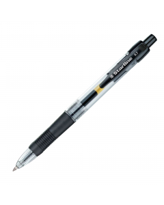 Penna a sfera a scatto con inchiostro gel STARLINE. Fusto trasparente e grip antiscivolo. Pulsante del colore dell'inchiostro. Punta fine da 0,7mm. Inchiostro in gel.
Colore: nero.
