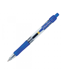 Penna a sfera a scatto con inchiostro gel STARLINE. Fusto trasparente e grip antiscivolo. Pulsante del colore dell'inchiostro. Punta fine da 0,7mm. Inchiostro in gel.
Colore: blu.