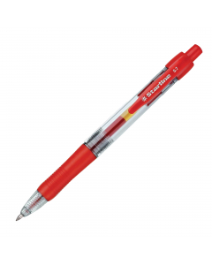 Penna a sfera a scatto con inchiostro gel STARLINE. Fusto trasparente e grip antiscivolo. Pulsante del colore dell'inchiostro. Punta fine da 0,7mm. Inchiostro in gel.
Colore: rosso.