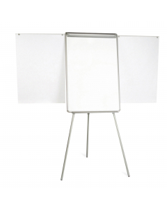 Portablocco STARLINE con superficie in acciaio laccato bianco magnetica e scrivibile. Formato: da 70x102cm. Bracci laterali estensibili e sottile cornice in alluminio. Ganci portablocco regolabili che lo rendono compatibile con qualsiasi tipo di blocco. D