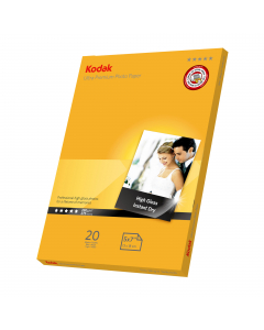 Formato A7 (13 cm. x 18 cm.)
Confezione da 20 fogli
Finitura lucida
Asciugatura istantanea
Compatibile con tutti i marchi di stampanti inkjet sul mercato