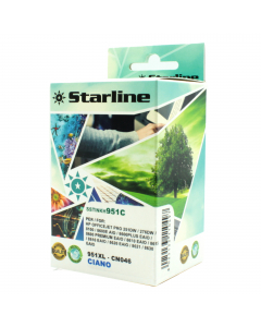 Cartuccia ink ciano per print C/HP 951XLC con chip