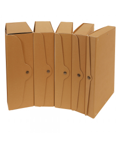 Scatola progetto STARLINE in robusto cartone ecologico riciclatodi colore avana da 1,3mm. Chiusura interna ed esterna con bottoni a pressione. Completa di etchetta adesiva per la personalizzazione del contenuto. Formato utile 25x35cm.

Caratteristiche di 