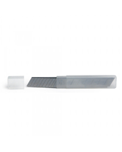 Lame di ricambio universali per cutter. Larghezza lama: 18 mm. Lunghezza: 10 cm. In tubetto da 10 lame.