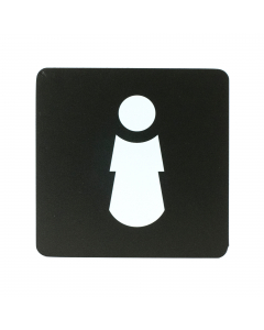 In PVC nero, spessore 3mm, con stampa bianca, ad inchiostro UV, dotati di biadesivo sul retro, per un fissaggio facile e resistente. Dimensione: 16x16cm. Colore: nero/bianco.