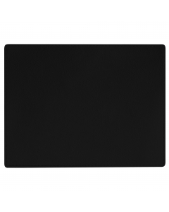 Sottopiatto rettangolare con bordo doppio cucito.
 Dimensione: 41xH31cm.