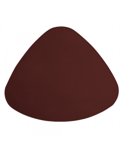 Sottopiatto sagomato con bordo doppio cucito. Dimensione: 43xH35cm.