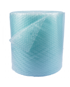 Film a bolle d'aria AIRCAP 1,25x200mt. Rotolo di politene con bolle d'aria diametro 9,5mm. Diametro bobina 73/74cm. Composto per il 30% da materiale riciclato/rigenerato. Grammatura nominale: 30gr/m2. Bobine laminate a film HD 10my. Le bolle sono realizza
