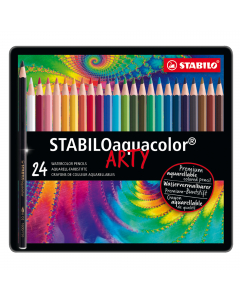 Pastello acquerellabile di alta qualità con colori intensi. Spessore del tratto 2,8mm. Ogni pastello ha il marchio CE. Elegante astuccio in metallo.