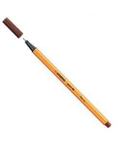 Punta in feltro con rinforzo in metallo per garantire una grande resistenza. Cappuccio ventilato antisoffocamento. Lunga durata anche senza cappuccio. Ideale per lavori con riga , fotocopie e stancils.
Tratto da 0,4mm.
Colore: marrone.