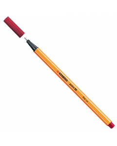 Punta in feltro con rinforzo in metallo per garantire una grande resistenza. Cappuccio ventilato antisoffocamento. Lunga durata anche senza cappuccio. Ideale per lavori con riga , fotocopie e stancils.
Tratto da 0,4mm.
Colore: carminio.