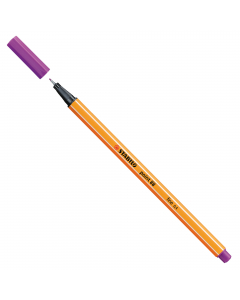 Punta in feltro con rinforzo in metallo per garantire una grande resistenza. Cappuccio ventilato antisoffocamento. Lunga durata anche senza cappuccio. Ideale per lavori con riga , fotocopie e stancils.
Tratto da 0,4mm.
Colore: lilla.