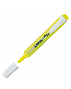 Inchiostro a base d'acqua. Fusto "salva-spazio" trasparente nel colore dell'inchiostro, pratica clip. Impugnatura opaca e antiscivolo. Cappuccio ventilato antisoffocamento. Tecnologia Anti-Dry-Out: resiste 4 ore senza cappuccio. 
Colore: giallo.
