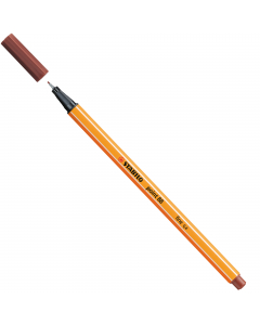 Punta in feltro con rinforzo in metallo per garantire una grande resistenza. Cappuccio ventilato antisoffocamento. Lunga durata anche senza cappuccio. Ideale per lavori con riga , fotocopie e stancils.
Tratto da 0,4mm.
Colore: terra di siena bruciata.
