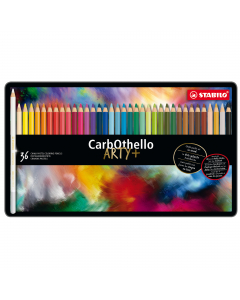 MATITA COLORATA CON MINA CARBONCINO DAL TRATTO SECCO E POLVEROSO. UTILIZZABILE PER MISCELE A SECCO, AMALGAMI O COME ACQUERELLO. INTENSA LUMINOSITÀ E OPACITA'.