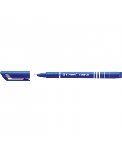 Fineliner con punta rientrante in metallo di alta qualità.Scrittura rilassata, la punta non si piega e non si rompe. Ampiezza tratto 0,3 mm. 
Colore: blu.