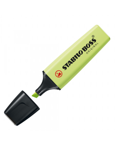 Evidenziatore stabilo boss pastel. Nuovi colori pastello per completare una gamma di successo. Per chi ama evidenziare con colori più delicati e alla moda. Doppia ampiezza di tratto 2+5mm. Tecnologia Stabilo Anti-Dry-Out: resiste fino a 4 ore senza cappuc