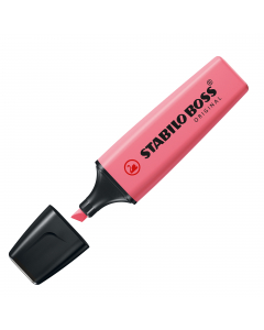 Evidenziatore stabilo boss pastel. Nuovi colori pastello per completare una gamma di successo. Per chi ama evidenziare con colori più delicati e alla moda. Doppia ampiezza di tratto 2+5mm. Tecnologia Stabilo Anti-Dry-Out: resiste fino a 4 ore senza cappuc