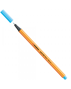 Punta in feltro con rinforzo in metallo per garantire una grande resistenza. Cappuccio ventilato antisoffocamento. Lunga durata anche senza cappuccio. Ideale per lavori con riga , fotocopie e stancils.
Tratto da 0,4mm.
Colore: azzurro neon.