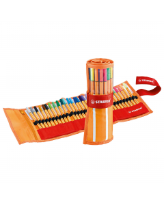Rotolo 30 colori.
Punta in feltro con rinforzo in metallo per garantire una grande resistenza. Cappuccio ventilato antisoffocamento. Lunga durata anche senza cappuccio. Ideale per lavori con riga , fotocopie e stencils.
Tratto da 0,4mm.