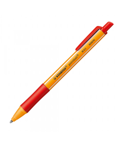 Penna a sfera con meccanismo a scatto. Realizzata con 79% di plastica riciclata. Impugnatura in morbida gomma anti-scivolo. Inchiostro super-scorrevole per una scrittura fluida e ricaricabile con refill standard. 
Tratto 0,5mm. Colore: rosso.