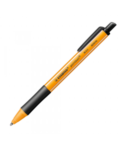 Penna a sfera con meccanismo a scatto. Realizzata con 79% di plastica riciclata. Impugnatura in morbida gomma anti-scivolo. Inchiostro super-scorrevole per una scrittura fluida e ricaricabile con refill standard. 
Tratto 0,5mm. Colore: nero.