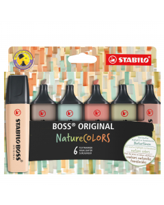 Evidenziatore stabilo boss pastel. Nuovi colori pastello per completare una gamma di successo. Per chi ama evidenziare con colori più delicati e alla moda. Doppia ampiezza di tratto 2+5mm. Tecnologia Stabilo Anti-Dry-Out: resiste fino a 4 ore senza cappuc