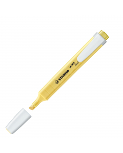 Inchiostro a base d'acqua. Fusto "salva-spazio" trasparente nel colore dell'inchiostro, pratica clip. Impugnatura opaca e antiscivolo. Cappuccio ventilato antisoffocamento. Tecnologia Anti-Dry-Out: resiste 4 ore senza cappuccio. 
Colore: pastel giallo ban