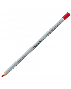 Matita vetrografica idrosolubile. Ideale per scrivere su tutte le superfici lisce: plastica, metallo, smalto, cuoio. Tratto ben cancellabile e lavabile da molti tessuti. Sottoposto al calore il colore cambia da rosso a beige. Mina da 3mm. Prodotto in Germ
