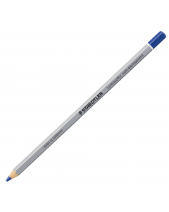 Matita vetrografica idrosolubile. Ideale per scrivere su tutte le superfici lisce: plastica, metallo, smalto, cuoio. Tratto ben cancellabile e lavabile da molti tessuti. Sottoposto al calore il colore cambia da blu a ocra. Mina da 3mm. Prodotto in Germani