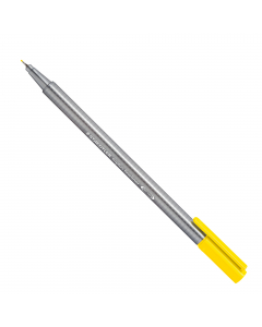 Fineliner con punta superfine tratto 0.3mm in metallo, fusto ergonomico triangolare in polipropilene, a garanzia di lunga durata. Inchiostro a base d'acqua e lavabile. Sistema Dry-safe: può rimanere per giorni senza cappuccio e non seccare.
Colore: giallo