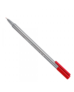 Fineliner con punta superfine tratto 0.3mm in metallo, fusto ergonomico triangolare in polipropilene, a garanzia di lunga durata. Inchiostro a base d'acqua e lavabile. Sistema Dry-safe: può rimanere per giorni senza cappuccio e non seccare.
Colore: rosso.