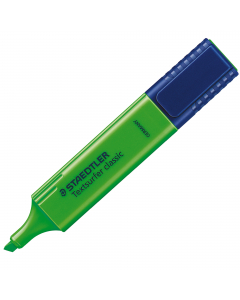 Evidenziatore TEXTSURFER CLASSIC. Inchiostro pigmentato lunga durata. Sistema INKJET SAFE. Asciugatura rapida. Cappuccio girevole per facile apertura dotato di clip. Ideale per carta, fax e copy. Punta scalpello. Colore verde.