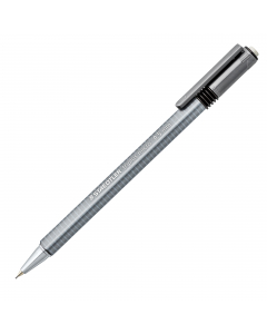 Portamine con fusto ergonominco triangolare per una scrittura veloce. Punta in metallo retraibile. Gommino extra lungo e mine da 0,5mm.