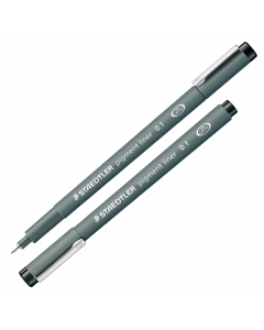 Penna a punta sintetica calibrata, puntale in metallo ideale per tracciare con righe e squadre. Inchiostro pigmentato nero intenso resistente nel tempo, ideale per documenti, ben riproducibile. Cancellabile su carta da lucido. Tratto 0.1mm.
