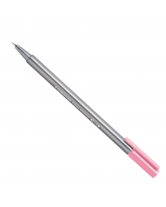 Fineliner con punta superfine tratto 0.3mm in metallo, fusto ergonomico triangolare in polipropilene, a garanzia di lunga durata. Inchiostro a base d'acqua e lavabile. Sistema Dry-safe: può rimanere per giorni senza cappuccio e non seccare.
Colore: rosa.