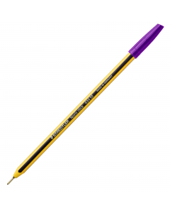 Le penne a sfera Noris Stick di Staedtler, sono penne con cappuccio ed estremità del colore dell’inchiostro. L'inconfondibile lungo puntale in ottone e il fusto esagonale giallo e nero permettono di scrivere in modo scorrevole, preciso e comodo. Inchiostr