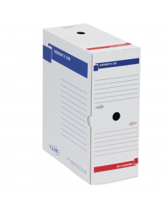 Scatole in cartone riciclato al 90% rivestito in kraft bianco. La speciale struttura ad alta resistenza permette una durata maggiore. Montaggio automatico. Archiviabili in 3 posizioni e dotate di 3 fori d'estrazione. Stampa a due colori con inchiostri a b