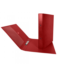Raccoglitore in Colpan® (cartone rivestito in PVC) con meccanismo a 2 anelli tondi e tasca interna trasparente. Ideale per archiviare qualsiasi tipo di documento. Formato esterno: 265x310 mm. Formato contenuto: 220x300 mm (A4). Dorso: 30 mm. Diametro anel