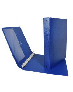 Raccoglitore in Colpan® (cartone rivestito in PVC) con meccanismo a 4 anelli tondi e tasca interna trasparente. Utili in ufficio, a scuola e a casa. Formato esterno: 265x310 mm. Formato contenuto: 220x300 mm (A4). Dorso: 30 mm. Diametro anelli: 25 mm. Col