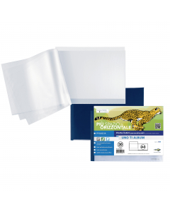 Album porta listini personalizzabile da 36 buste in PP buccia, con copertina e retro personalizzabili. Dorso blu. Il perfetto allineamento delle buste e la particolare saldatura facilitano la consultazione. Ideali per statistiche, manuali, disegni, fotogr