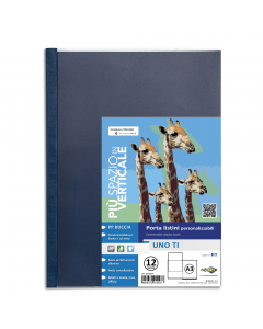 Portalistini personalizzabile da 12 buste in PP buccia, con copertina e retro personalizzabili. Il perfetto allineamento delle buste e la particolare saldatura facilitano la consultazione. Ideali per archiviare disegni, fotografie, stampe, posters, proget