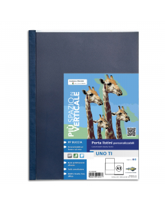 Portalistini personalizzabile da 36 buste in PP buccia, con copertina e retro personalizzabili. Il perfetto allineamento delle buste e la particolare saldatura facilitano la consultazione. Ideali per archiviare disegni, fotografie, stampe, posters, proget